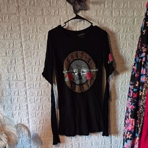 Lauren moshi guns and roses thermal tee thumb holes